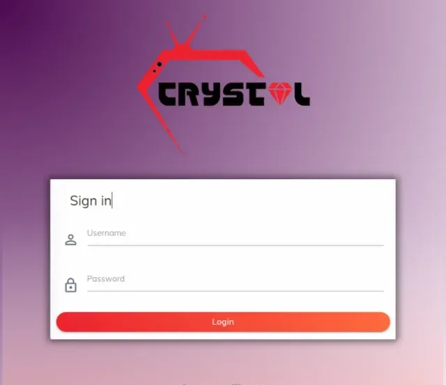 Crystal OTT reseller panel interface