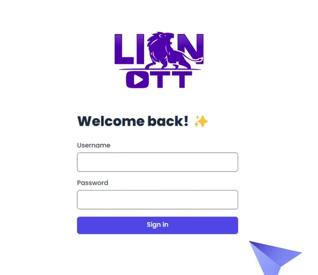 Lion OTT reseller panel interface